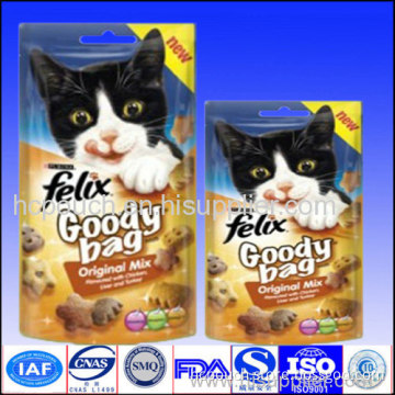 Stand Up Cat Food Bag With Zipper 